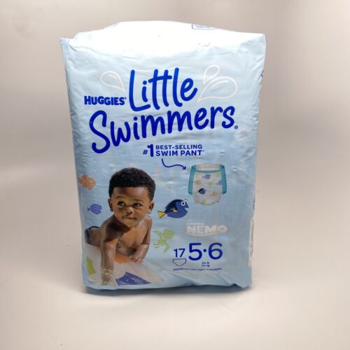 Huggies Little Swimmers Swim Diapers Size 5-6 5/6 Finding Nemo 17 Count