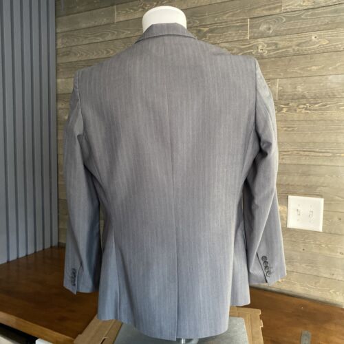 Inc International Concepts Mens Blazer Size MEDIUM Gray With Blue Lining