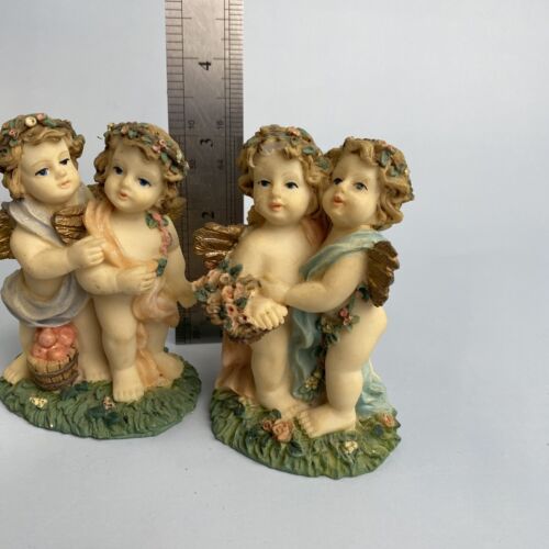 Figurine of Two young Angels, Resin (2 Pack)