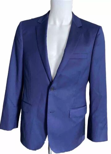 DKNY Men’s Blazer Sports Coat Suit Jacket Wool Blue Size 40R