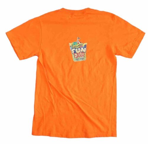 Cokebury's Everywhere Fun Fair Staff Shirt Orange Size S