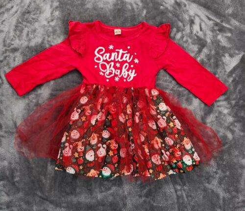 Girl Clothes 1 Year Old Infant Girls Child Christmas Long Sleeve Snowman Prints