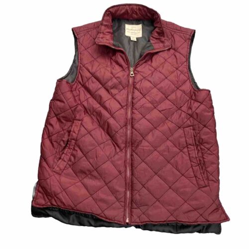 Original Weatherproof 1948 Quilted Vest Size Wine 100% Nylon Size M