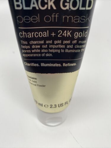 Masque Bar Black Gold Peel Off Mask Charcoal + 24K Gold 2.3 fl. oz.