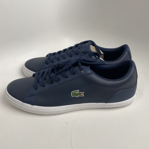 Lacoste Lerond Pro Bl 23 1 Cma Mens Blue Leather Lifestyle Sneakers Shoes SZ 10