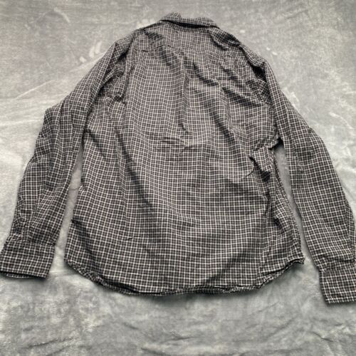 J Crew Secret Wash Shirting Mens Casual Dress Shirt Gray slim Fit Size Large