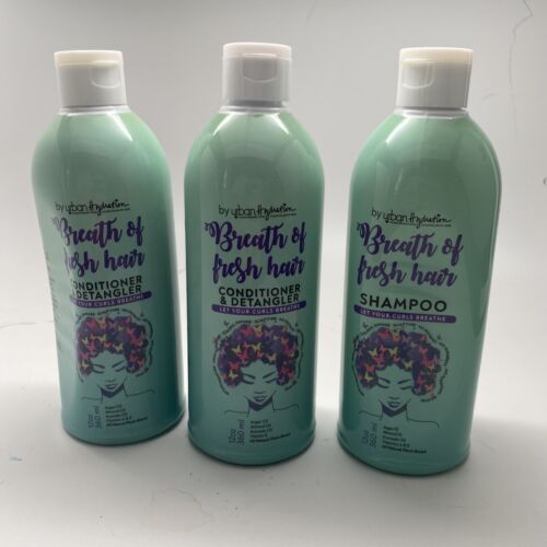 Lot of 3 || Breath of Fresh Hair by Urban Hydration Shampoo 12 FL. OZ Each