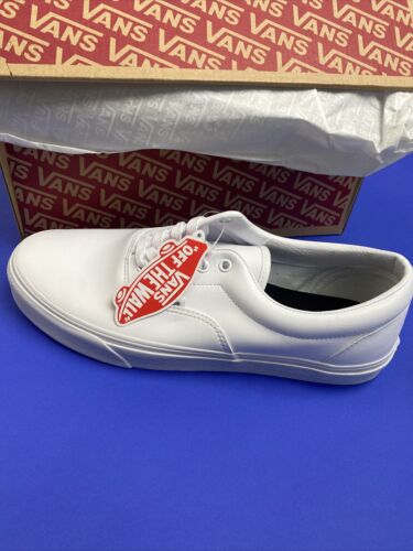 *NEW* Unisex VANS Era Classic Tumble Shoe Leather True White (VN0A38FRODJ) 12