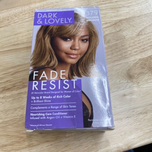 DARK & LOVELY Fade Resist Permanent Hair Color #379 Golden Bronze