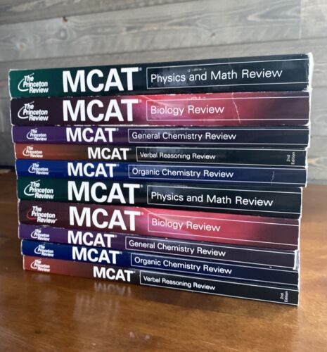 Princeton Review MCAT books, 10 book set