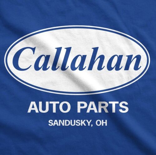 Crazy Dog Mens Callahan Auto Parts T Shirt Blue Size Medium