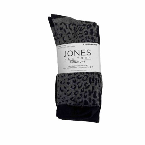 Jones New York Signature Socks 6 Pack, Sock Size:9-11, Shoe Size:4-10 V3