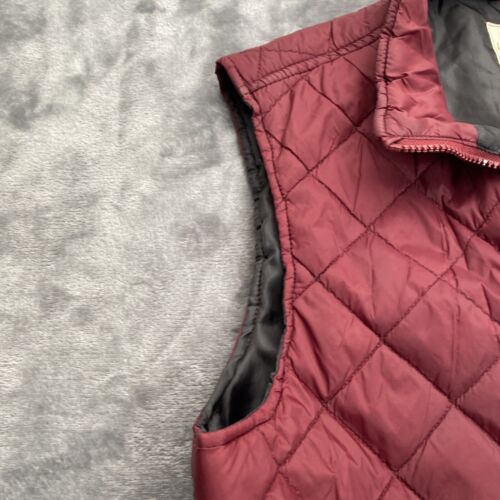 Original Weatherproof 1948 Quilted Vest Size Wine 100% Nylon Size M