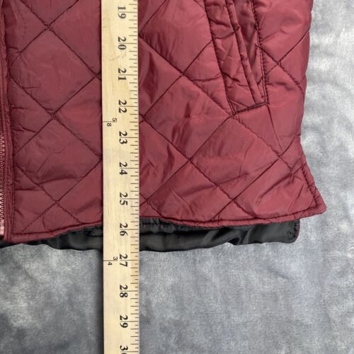 Original Weatherproof 1948 Quilted Vest Size Wine 100% Nylon Size M