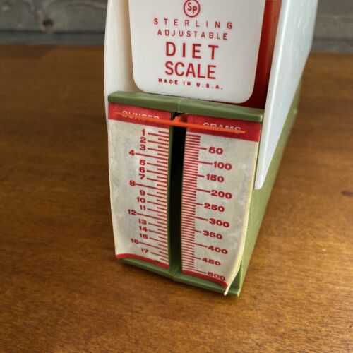 VTG Sterling Adjustable Diet Scale. Measures up to 18 oz, 500 grams USA Made