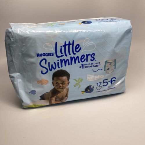 Huggies Little Swimmers Swim Diapers Size 5-6 5/6 Finding Nemo 17 Count