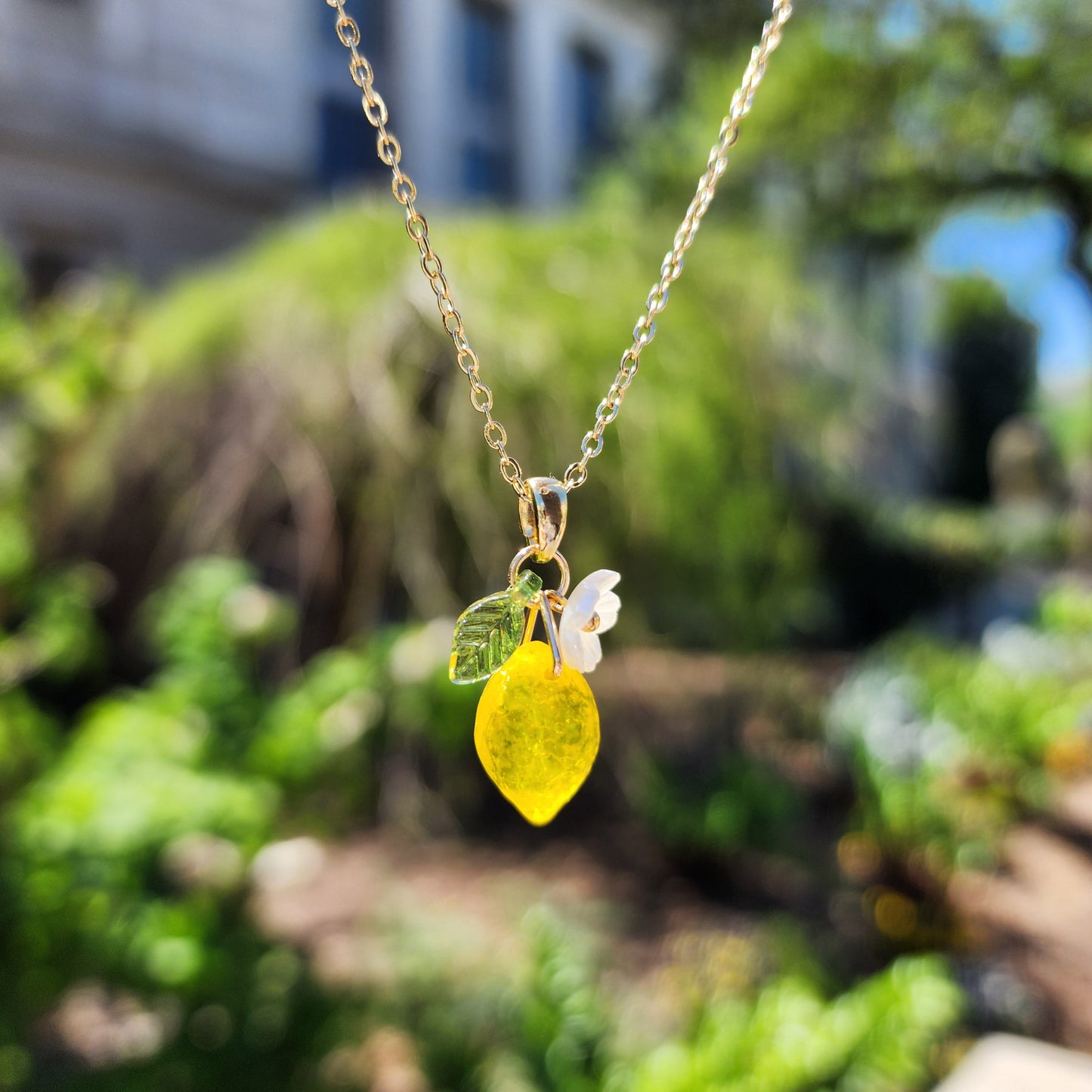 Custom Lemon Necklace | Design Your Own 14K Gold/925 Silver Plated Lemon Citrus Fruit Necklace
