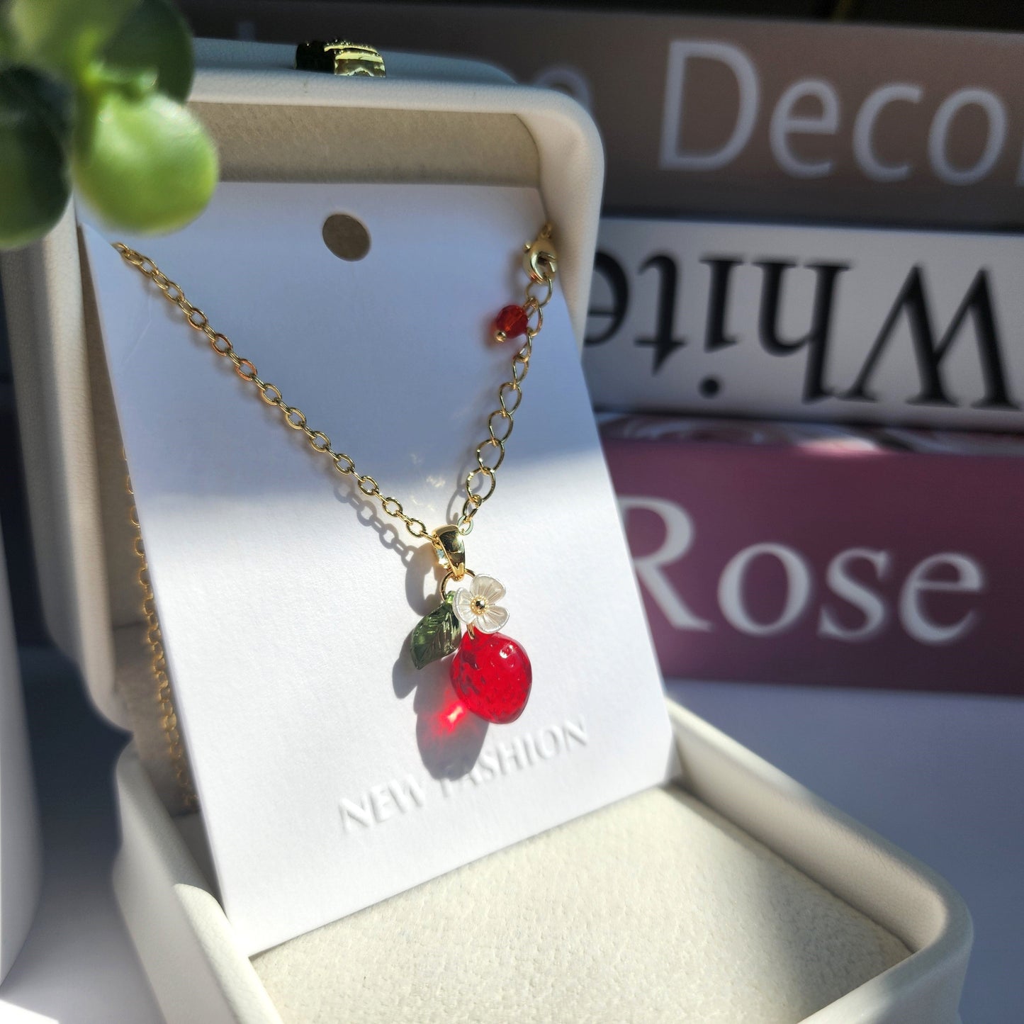 Custom Mini Strawberry Fruit Necklace