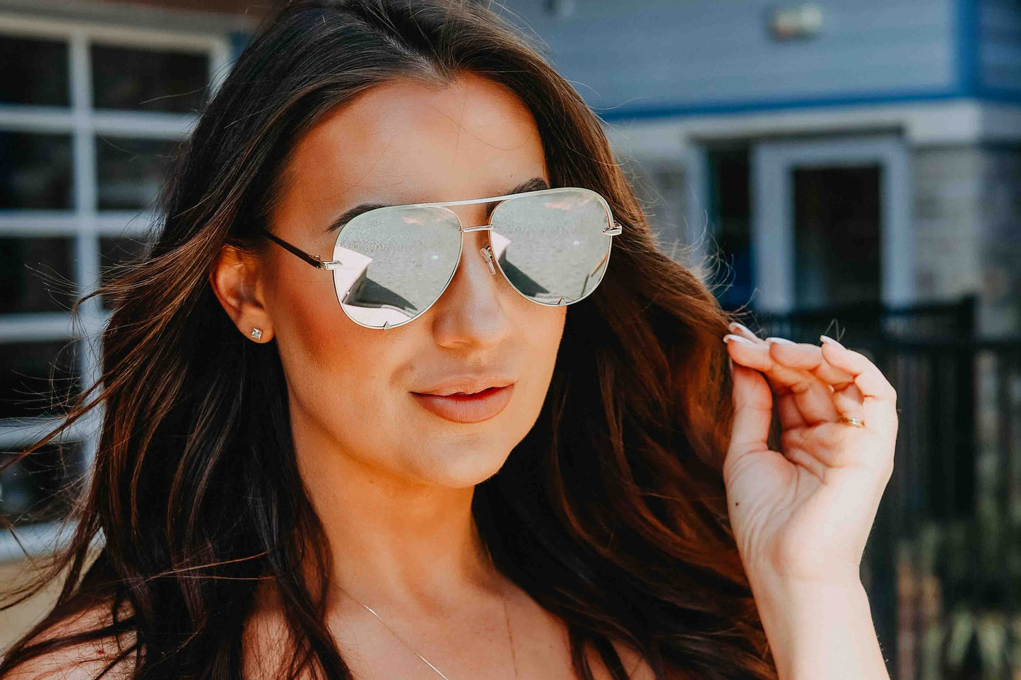 Ready to Ship | The Alex Black/Silver - High Quality Unisex Aviator Sunglasses