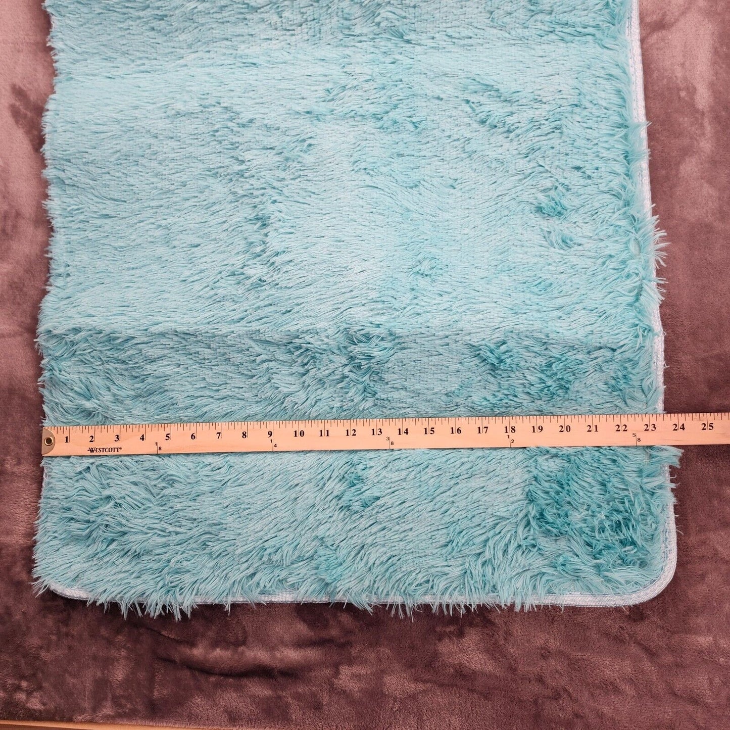 Fluffy Carpet Ultra Soft Shaggy Area Rugs for for Kids (24" x 46", Blue)