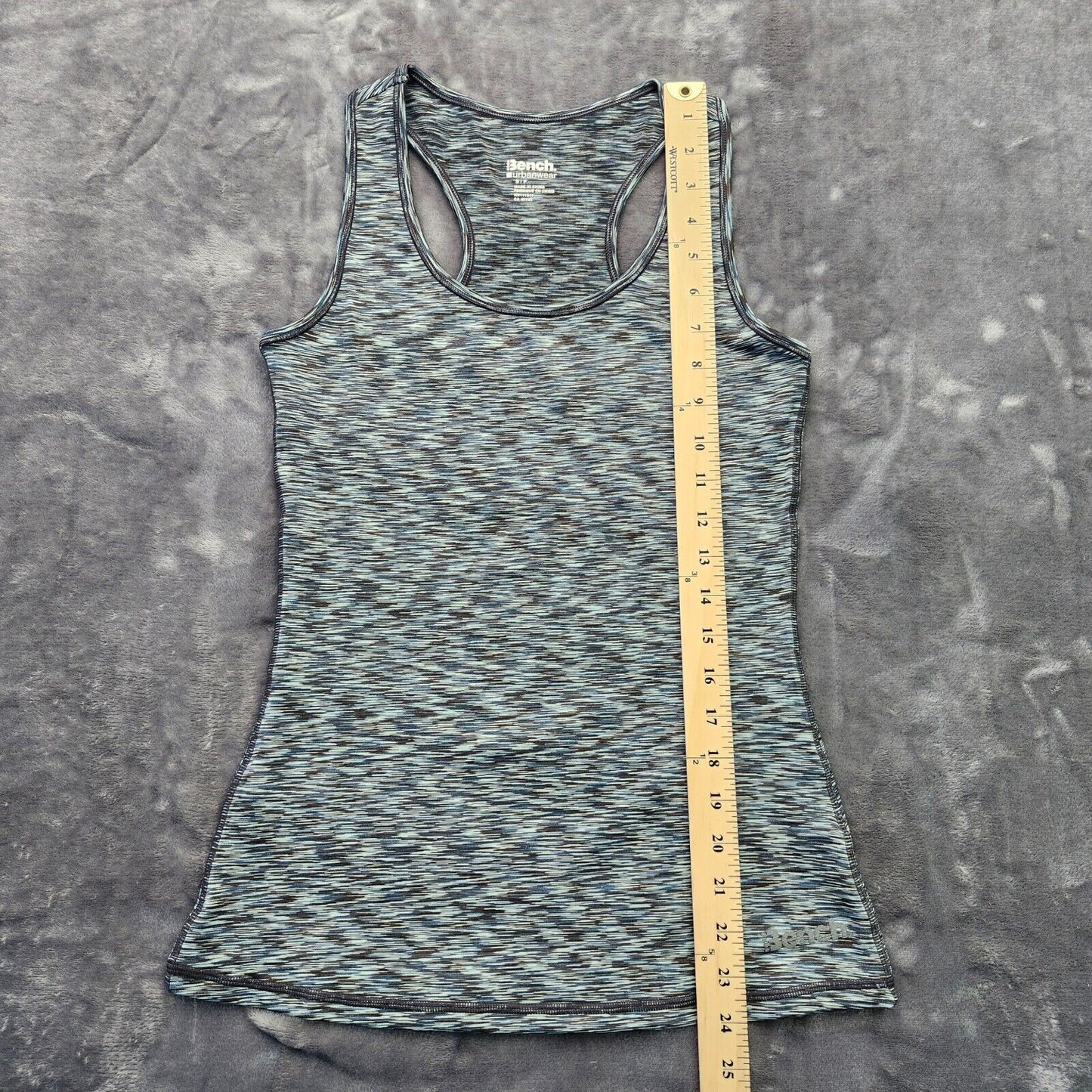 Bench Urban Wear Womens Racerback Tank Top Size Small Blue