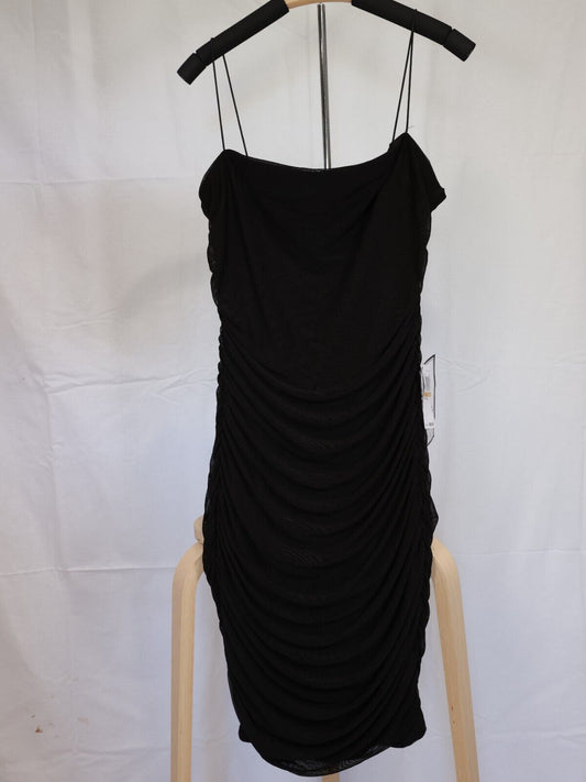 B Darlin Trendy Plus Size Bungee-Strap Black 16W