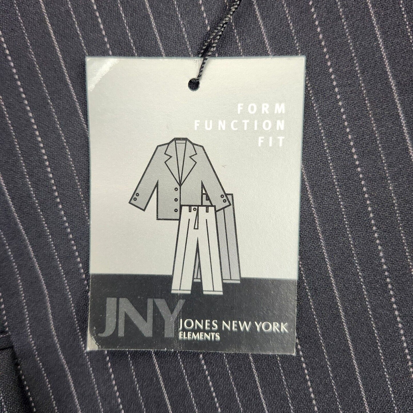 JNY Jones New York 100% Wool Form Function Fit Men's Suit Jacket 42 Regular