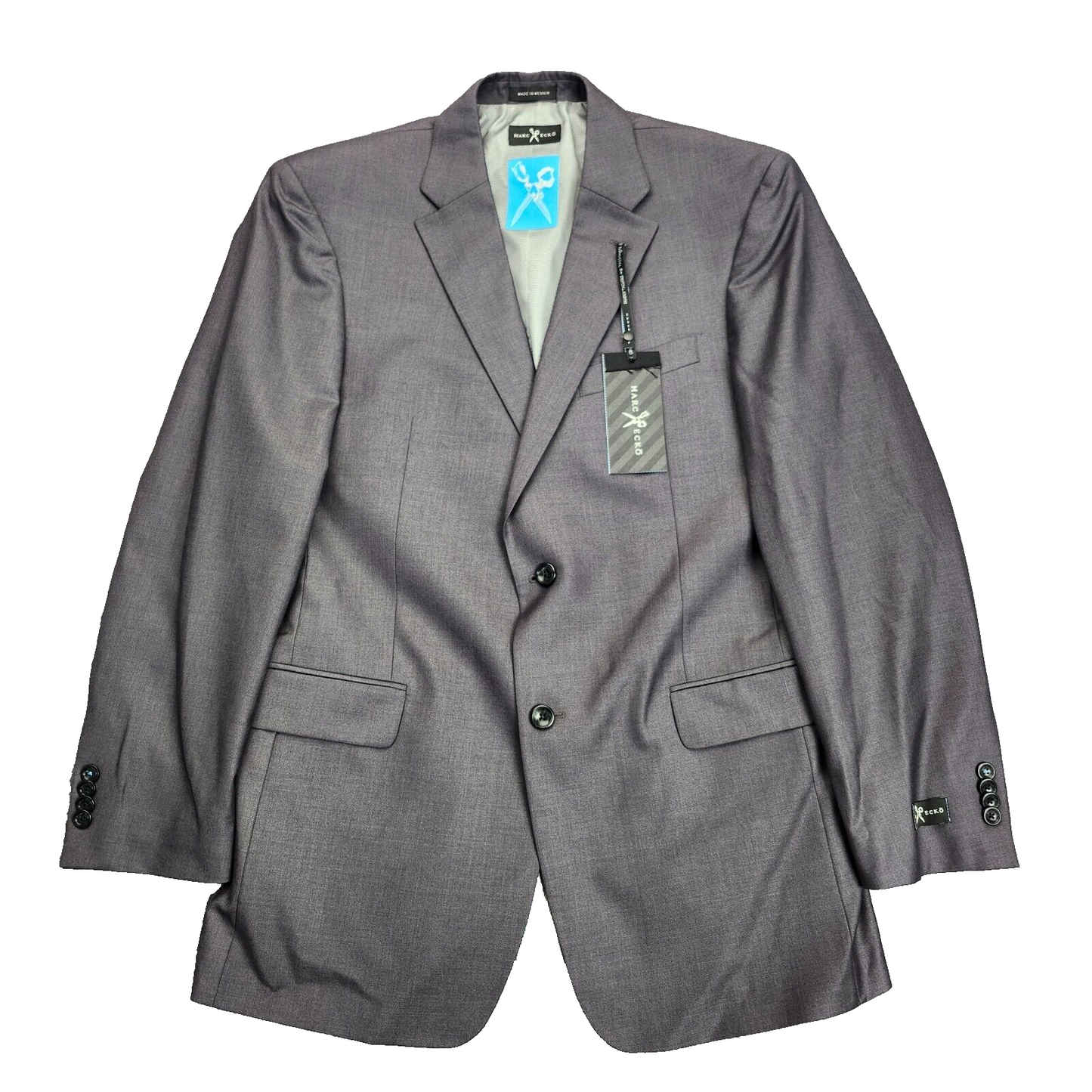 NWT MARC ECKO Mens Suit Jacket Gray Blazer 40 Regular