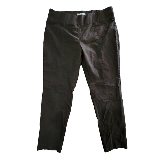 Daisy Fuentes Women Black Wide Leg Cargo Pants - Size XL