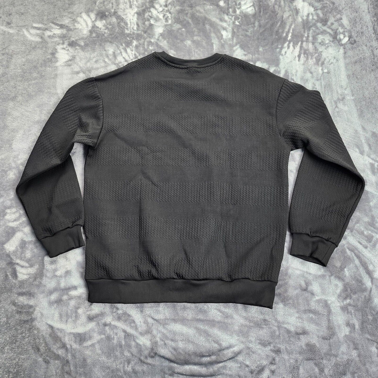 Men's Sweater Round Neck Thick Loose fit Knitwear Style Large