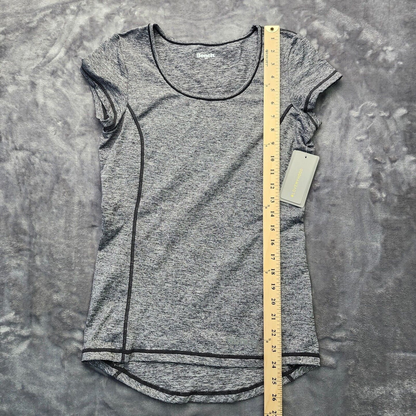 Bench Urban Wear Womens Athletic Grey T-Shirt Size Small