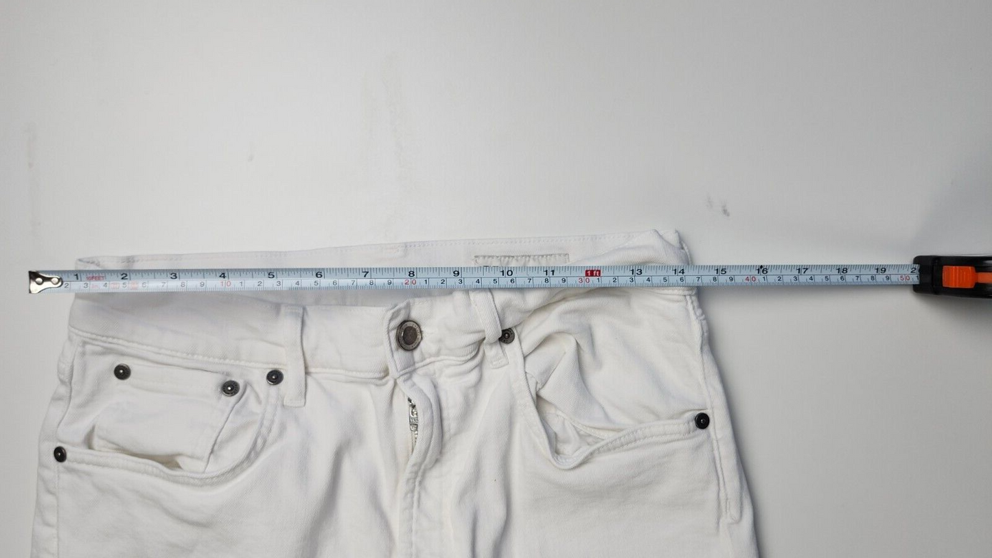 Zara Hi-Rise White Jean Pants Women’s Size 8 Premium Denim