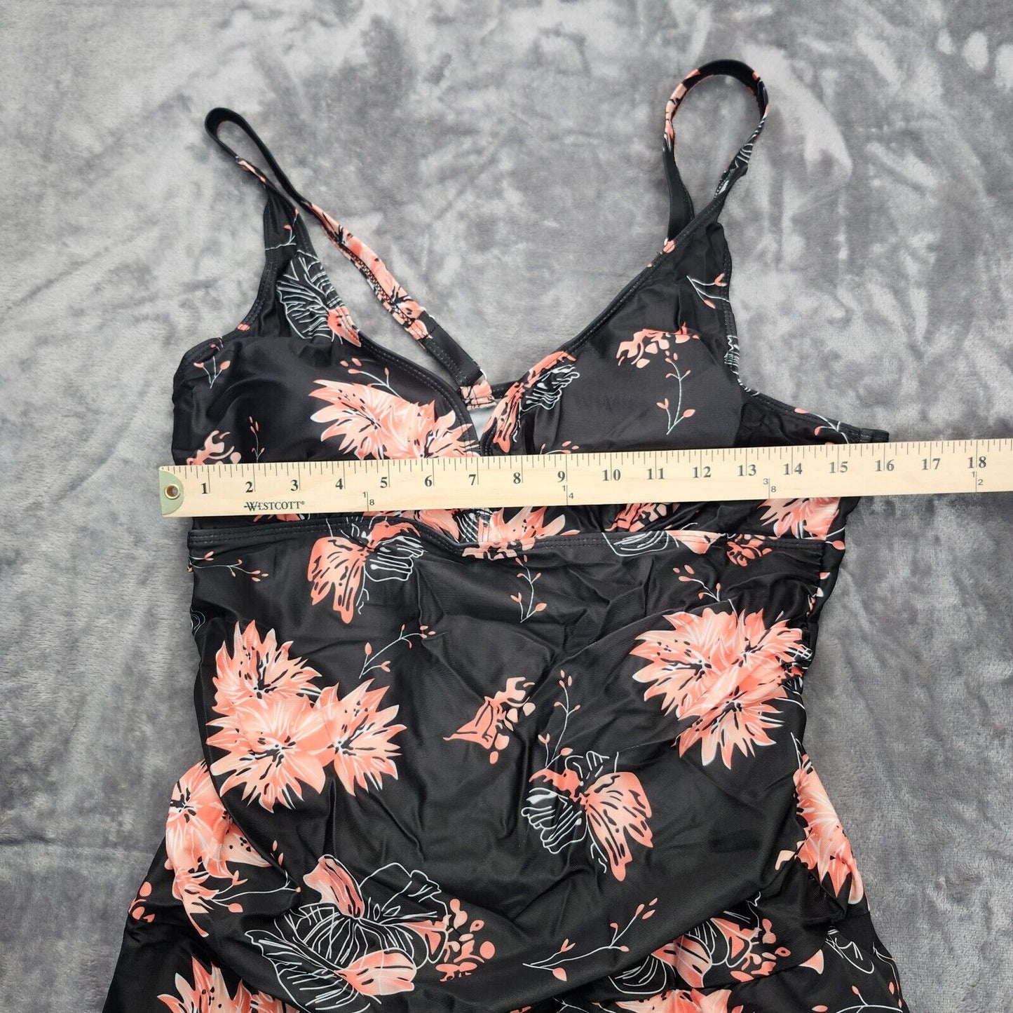 Womens Flower Print Plus Size Bathing Suit For Beach & Pool 3XL