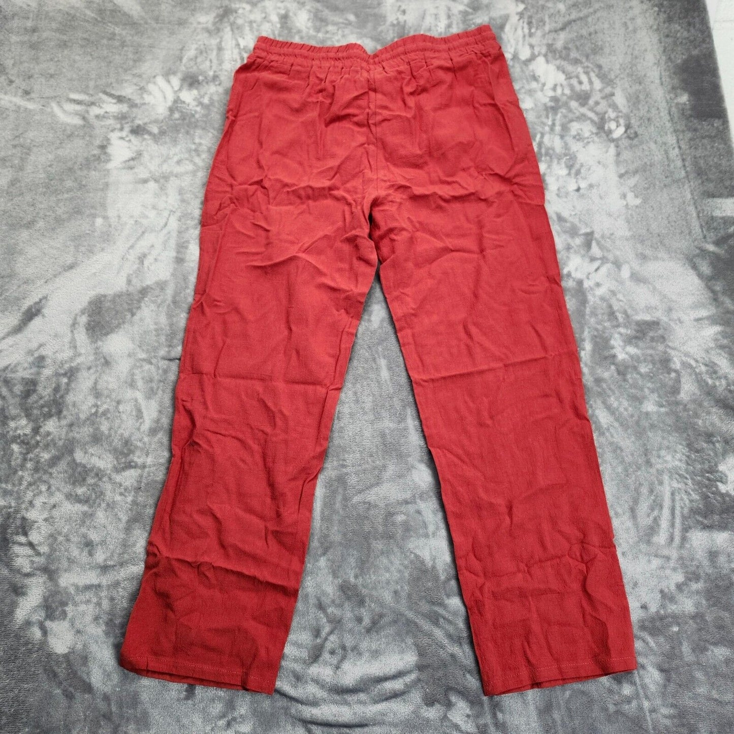 Men's Casual Loose Straight Stretch Waist Beach Pants XL