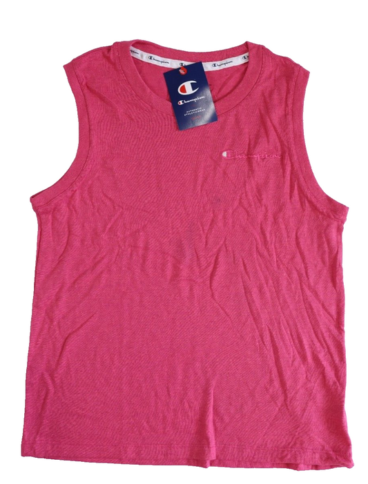 Champion Tank Top Women's Sleeveless T-shirt Pink Peach Size Small