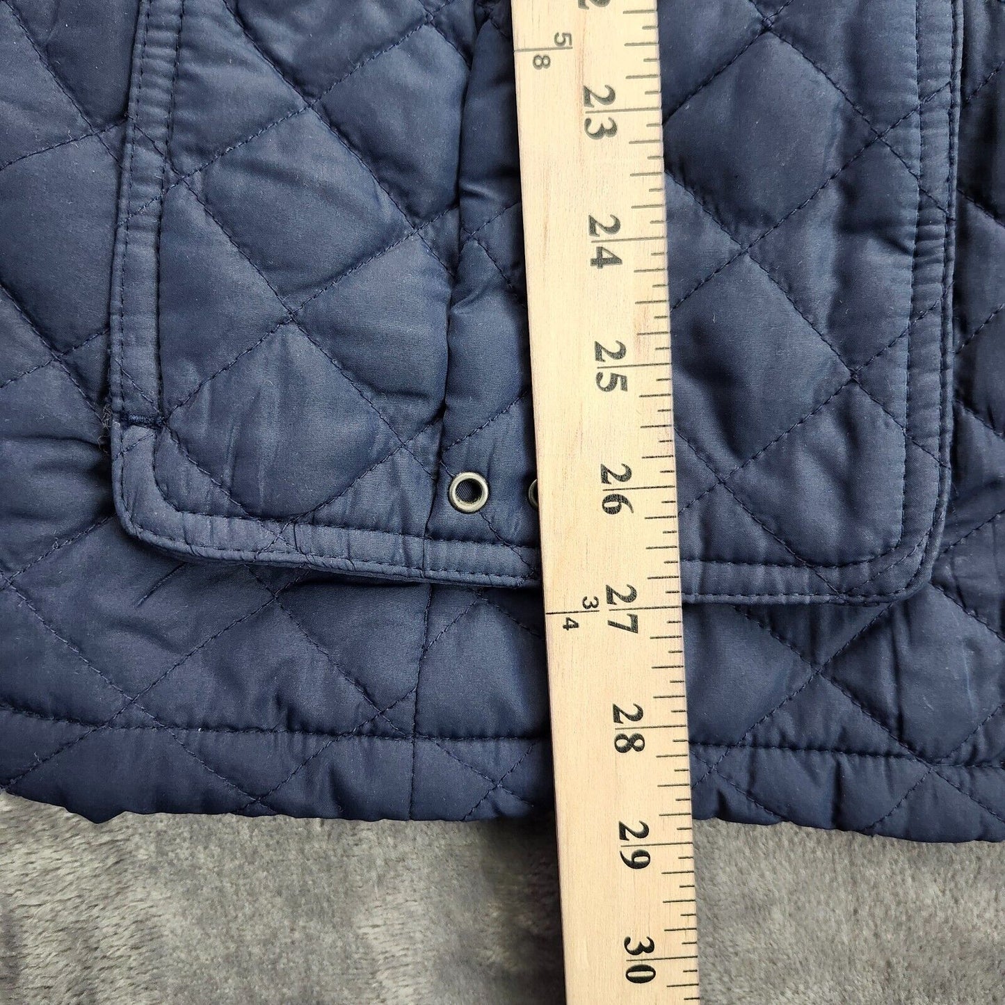 Tommy Hilfiger Quilted Zip-Up Jacket Blue Size L