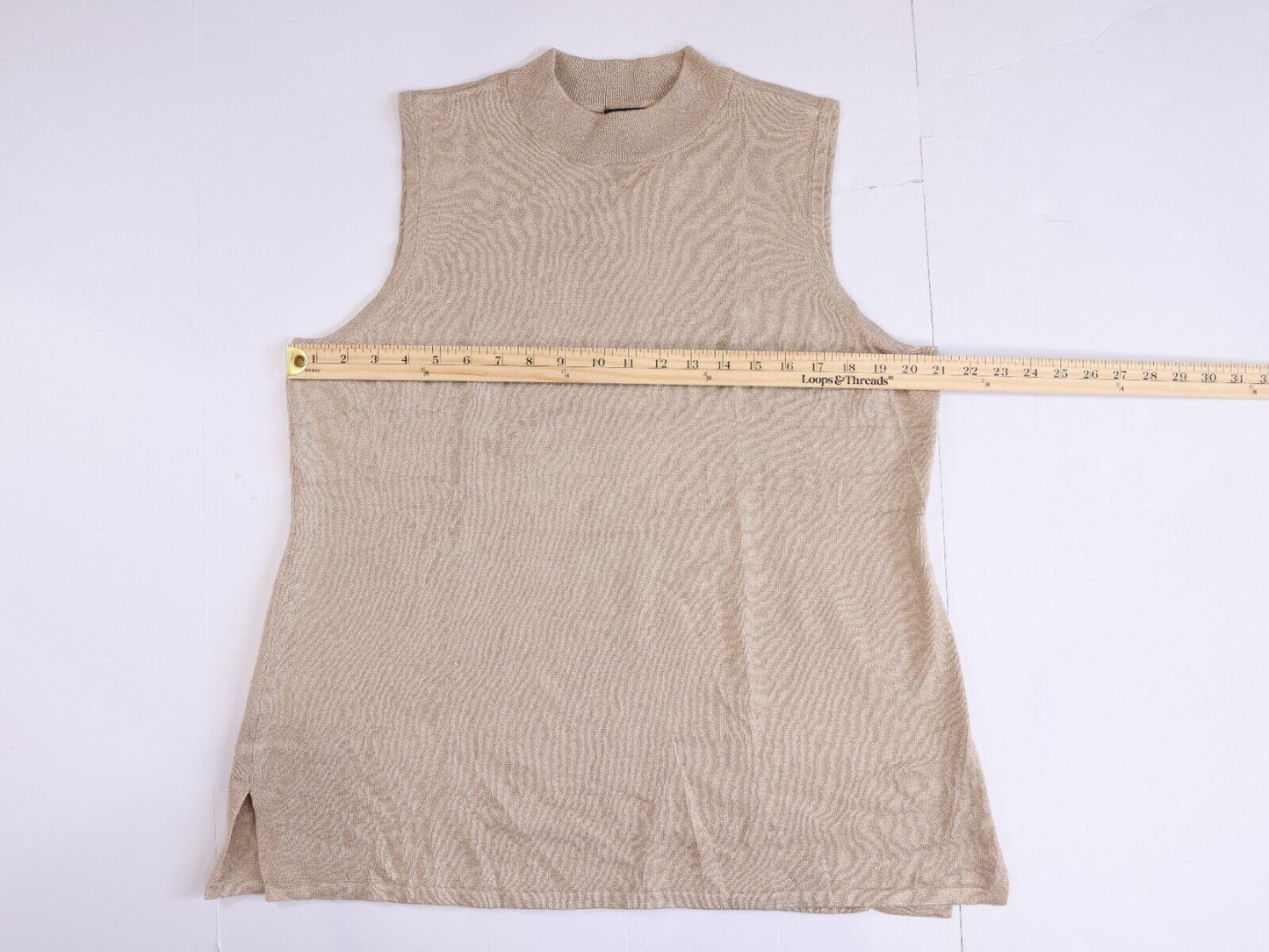 JM Collection Brown Sweater Vest Sizer PET / XXL