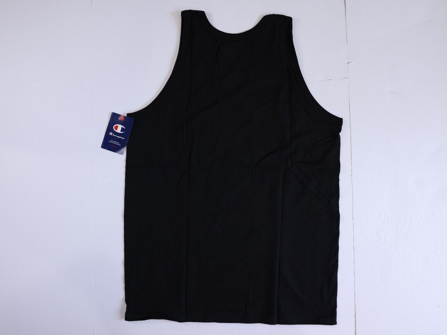 Champion Tank Top Mens Medium Classic Black Graphic Tank Muscle Shirt