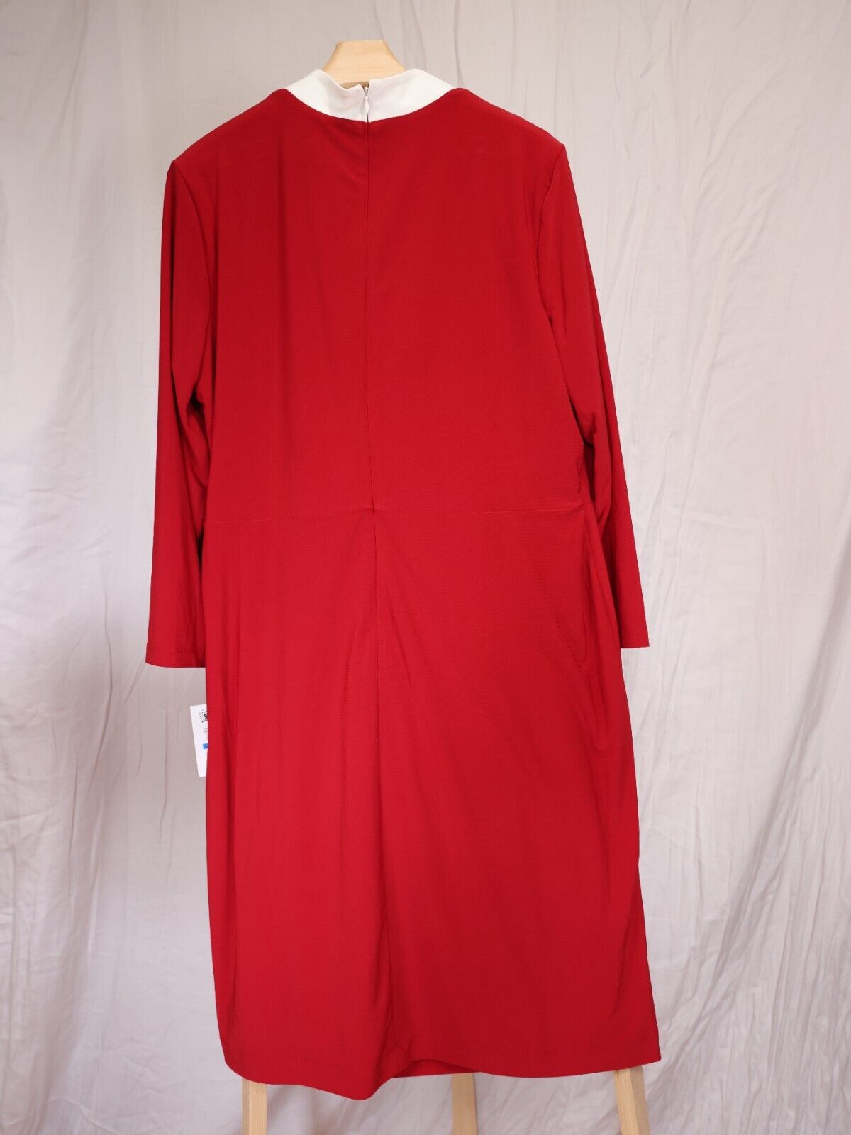 Kasper Colorblocked Cap-Sleeve Faux-Wrap Dress Size XL