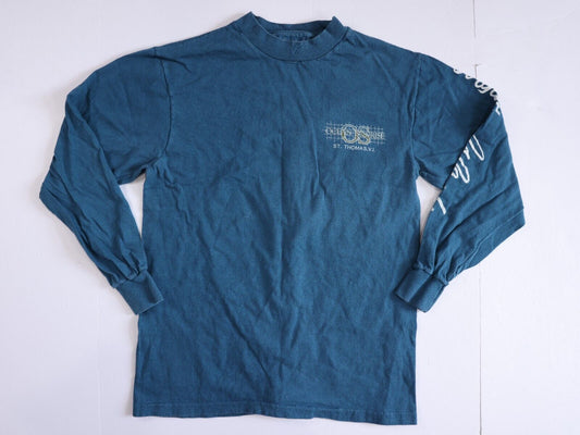 Vintage Ocean Sunrise St. Thomas Long Sleeve T Size M