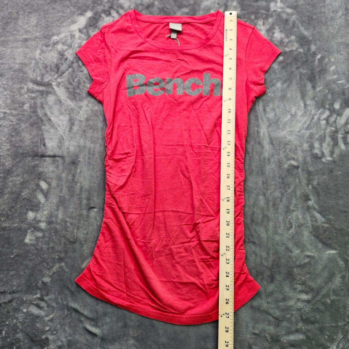 Bench Urban Wear Womens Athletic Cap Sleeve T-Shirt Size Small Red