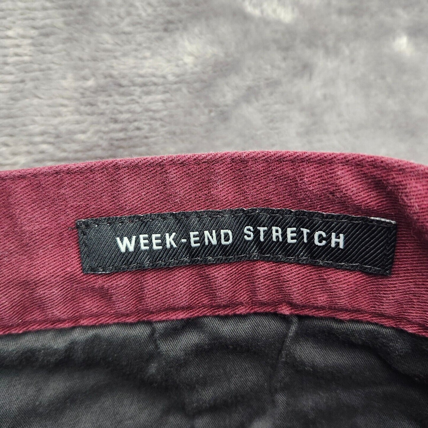 rvca weekend stretch pants burgandy Size 32