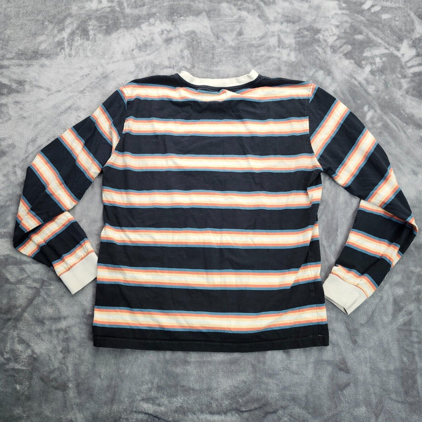 Welcome Thelema Stripe Black Long Sleeve T-Shirt Medium