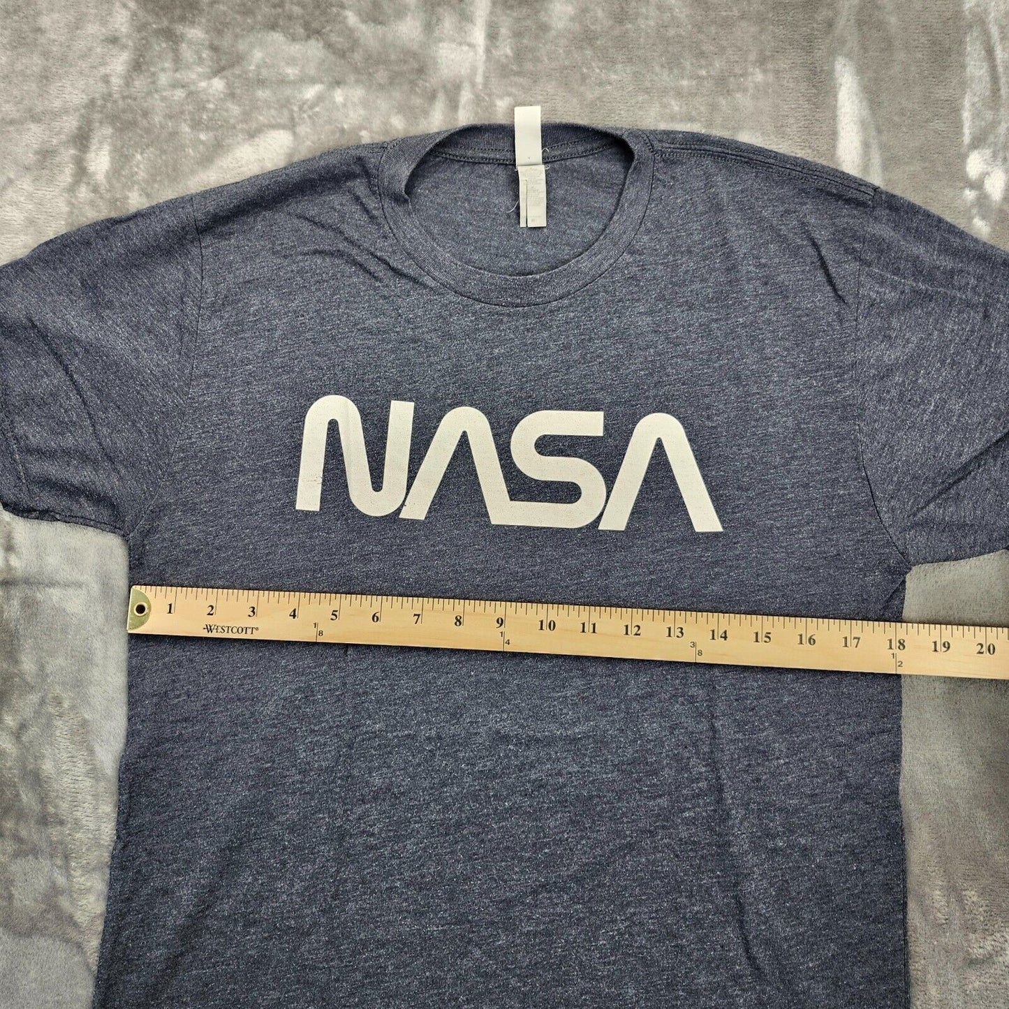 Next Level NASA T-Shirt with White Logo Tri-Blend Size Medium