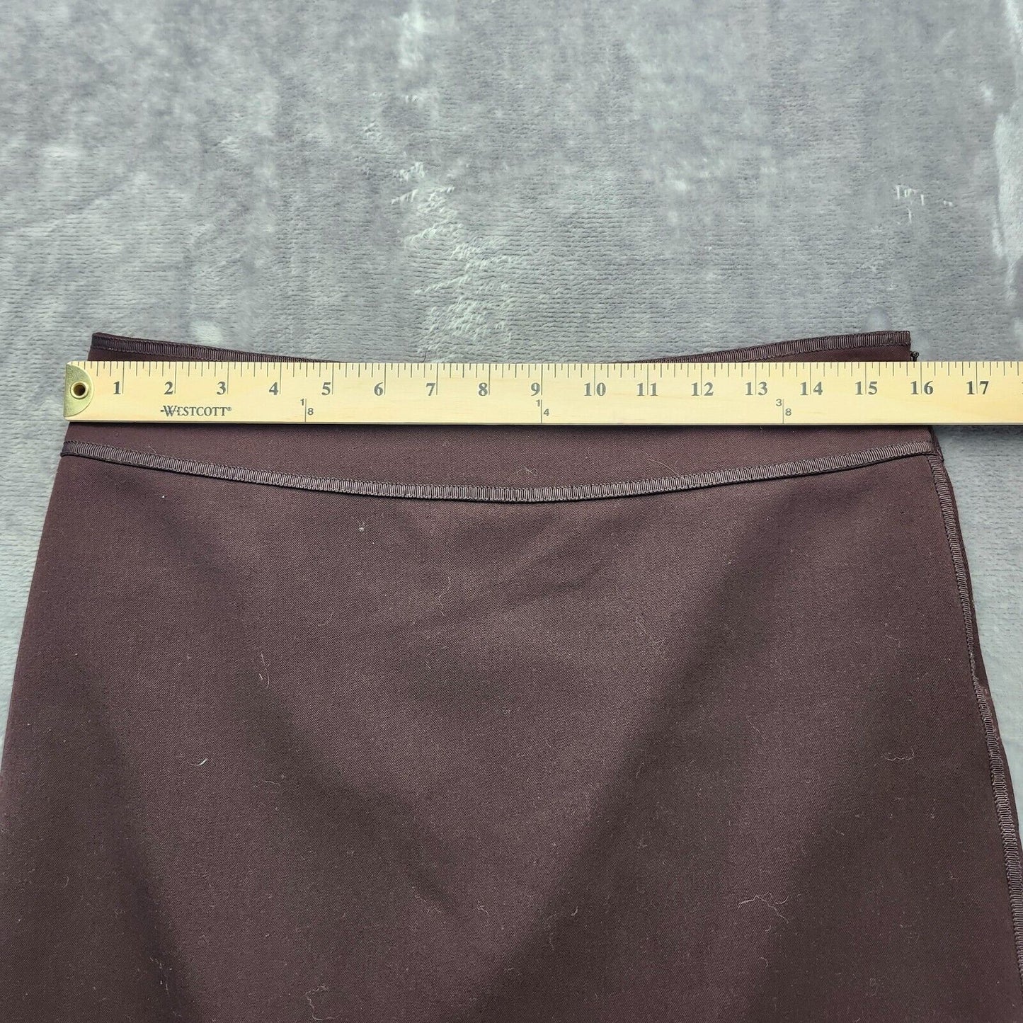 MAXSTUDIO Womens Straight Brown Pencil Skirt size 6 Casual Fit