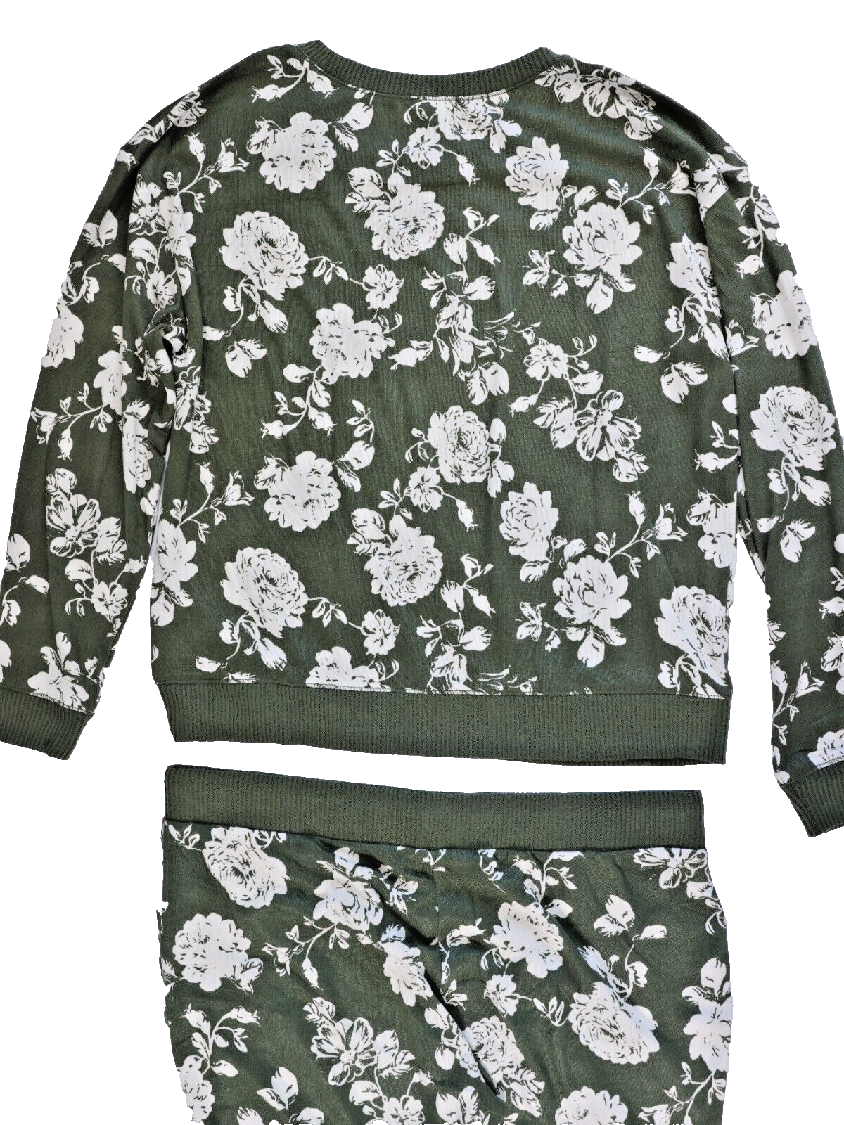 Honeydew Women’s Size XXL Green Olive Floral Super Soft 2 Piece Set Pajamas