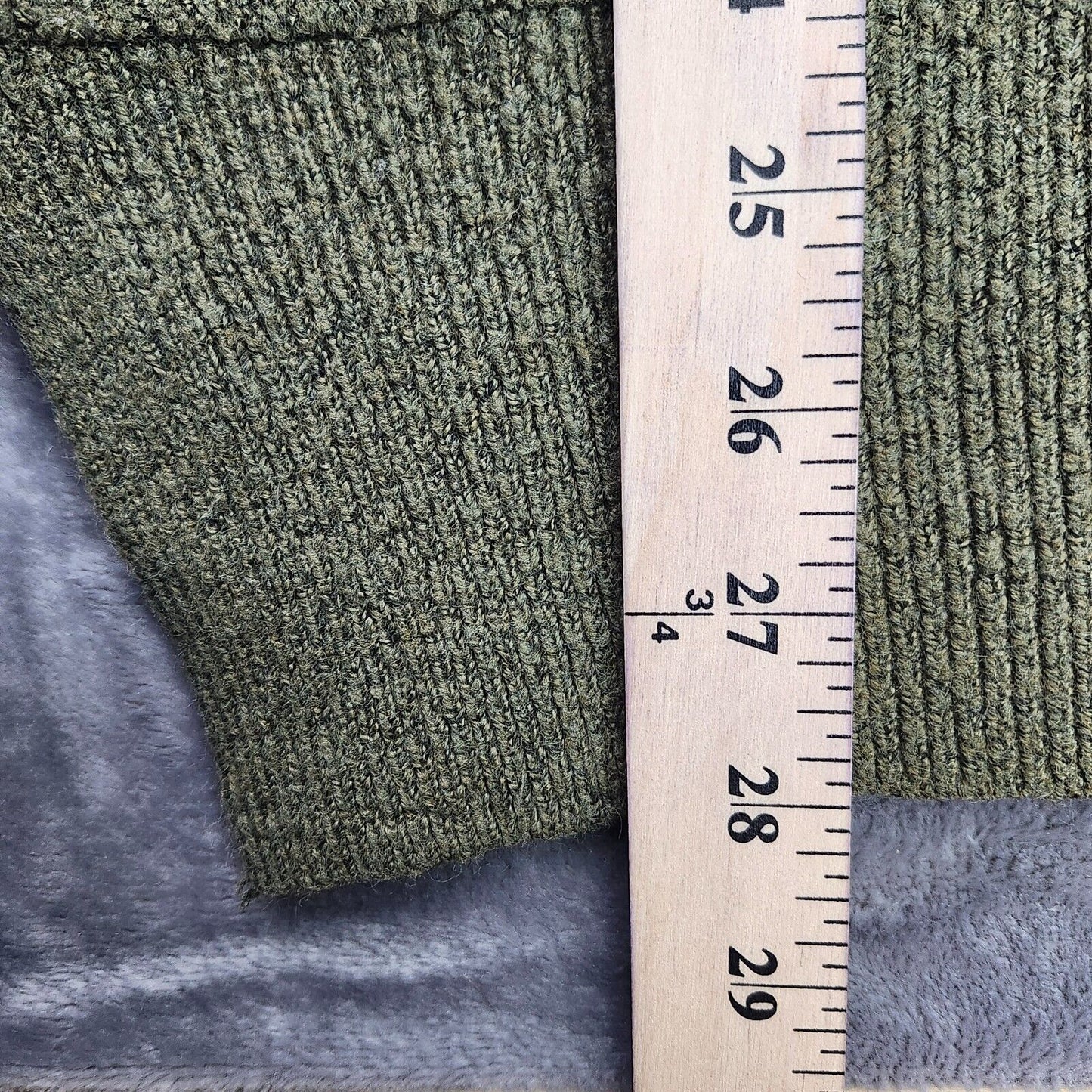 magaschoni olive green ladies turtleneck tigh knit sweater size XS