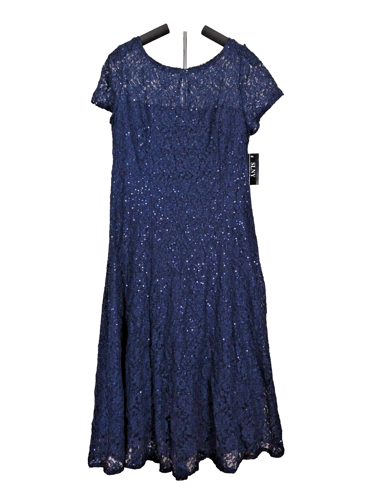 SLNY Dress Navy Sequence Size 12