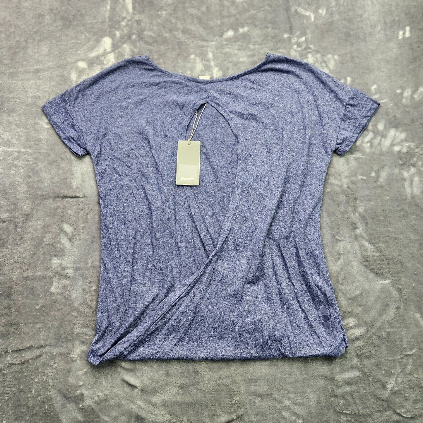 Bench Urban Wear Womens Loose Fit Open back T-Shirt Size Small Blue