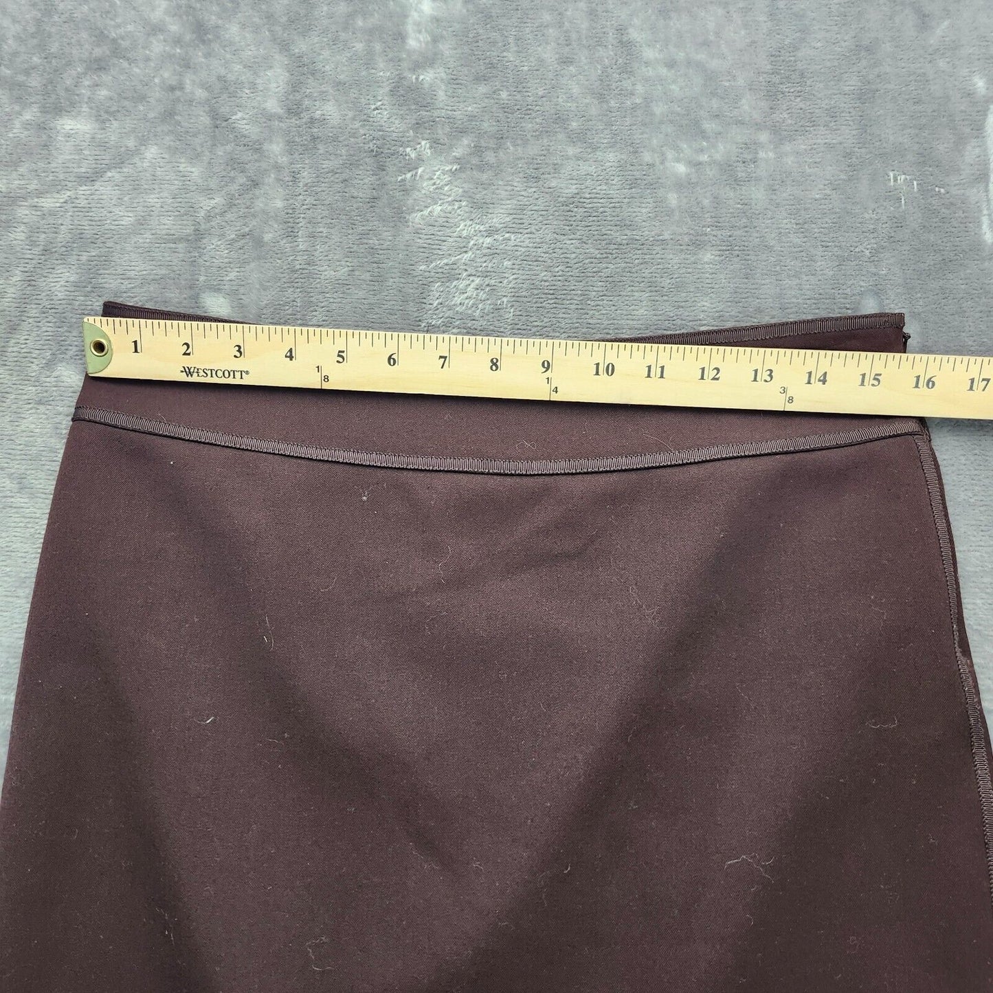 MAXSTUDIO Womens Straight Brown Pencil Skirt size 6 Casual Fit